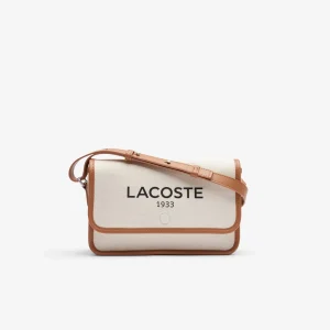 Sac Bandoulière Heritage Canvas Lacoste NF4507TD Natural Tan