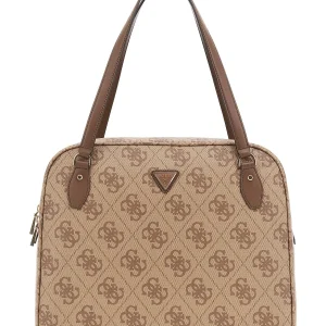 Guess Sac Voyage Berta Toiletry Train Latte Logo/Brown OB8688916