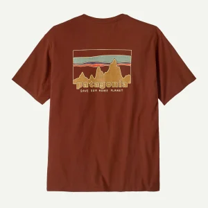 T Shirt Patagonia 73 SKYLINE ORGANIC S/S TEE Dried Vanilla