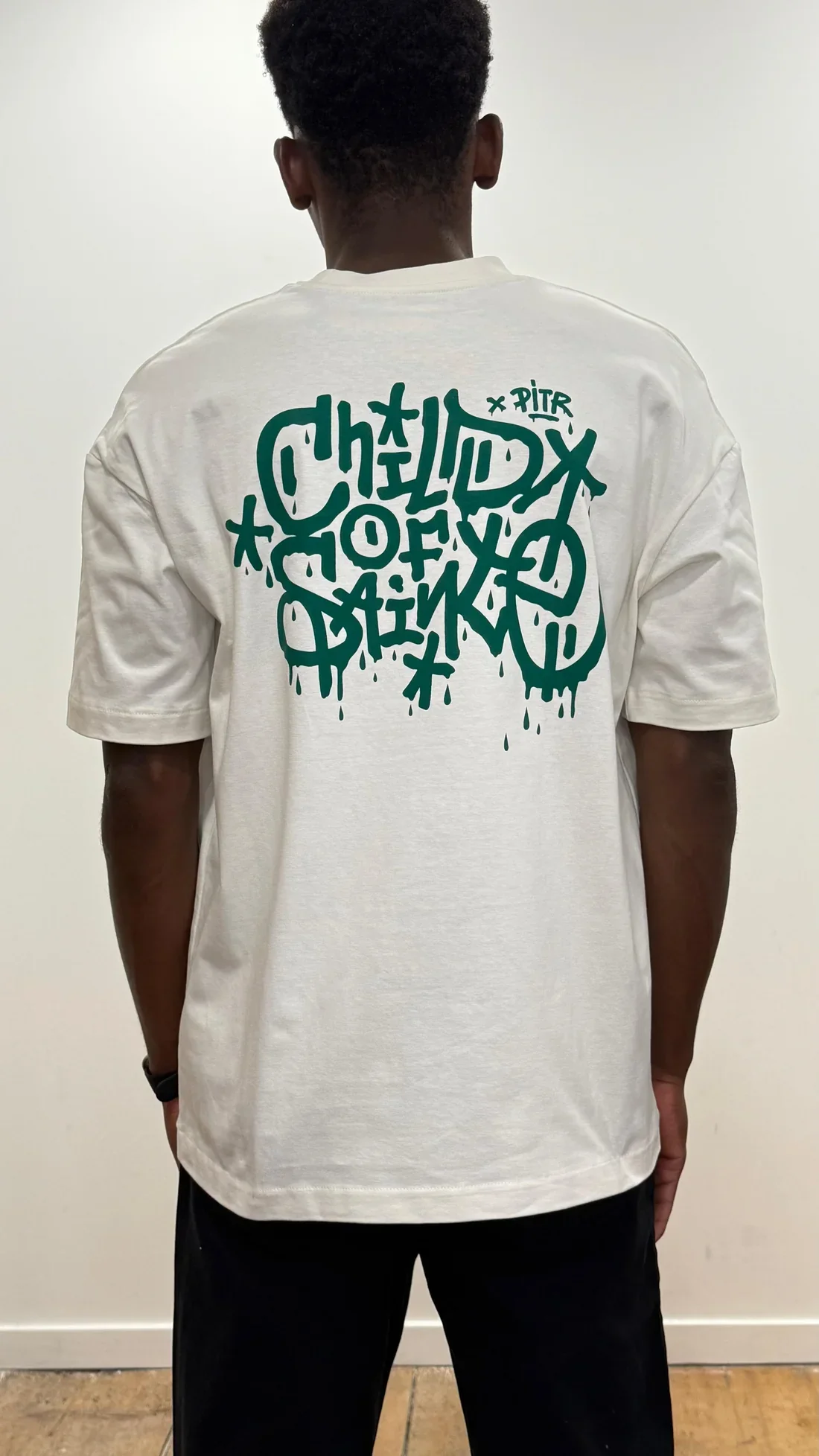 T Shirt Saint-Etienne Child Of Sainté X PITR PRT PREM Ivoire/Vert – Image 6