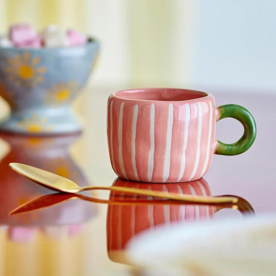 Tasse Nini rose en grès