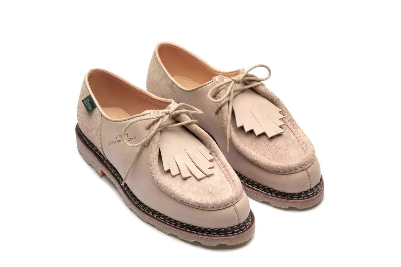 Universal Works x Paraboot - UW Michael Marche Miel Lis Vel Sand – Image 3