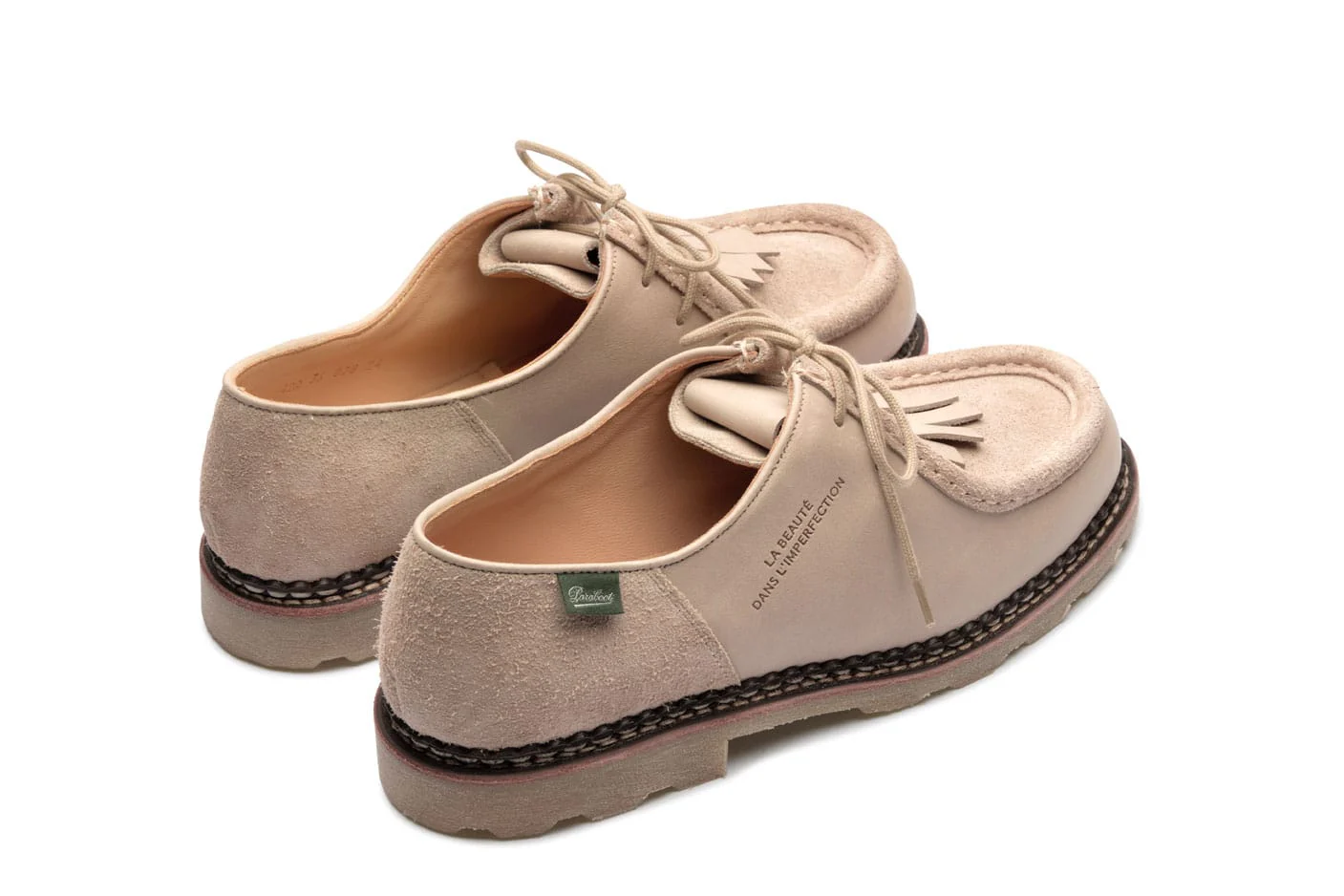 Universal Works x Paraboot - UW Michael Marche Miel Lis Vel Sand – Image 4