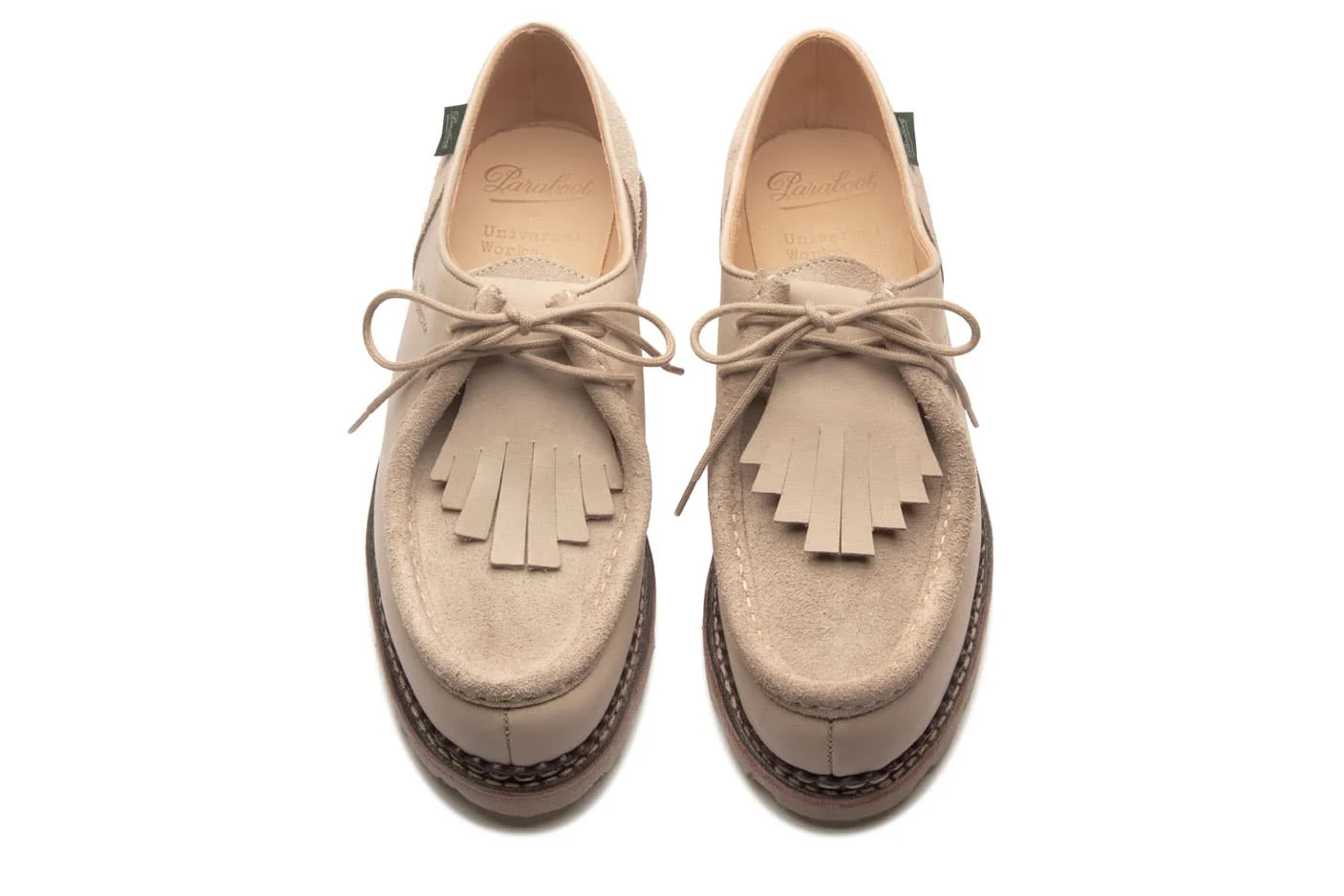 Universal Works x Paraboot - UW Michael Marche Miel Lis Vel Sand – Image 5