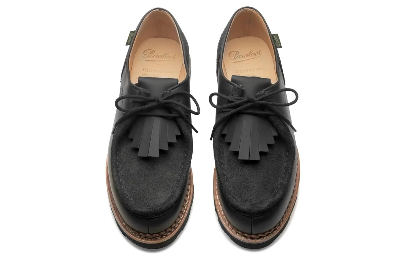 Universal Works x Paraboot UW Michael Marche Noire Lis Vel Noir – Image 5