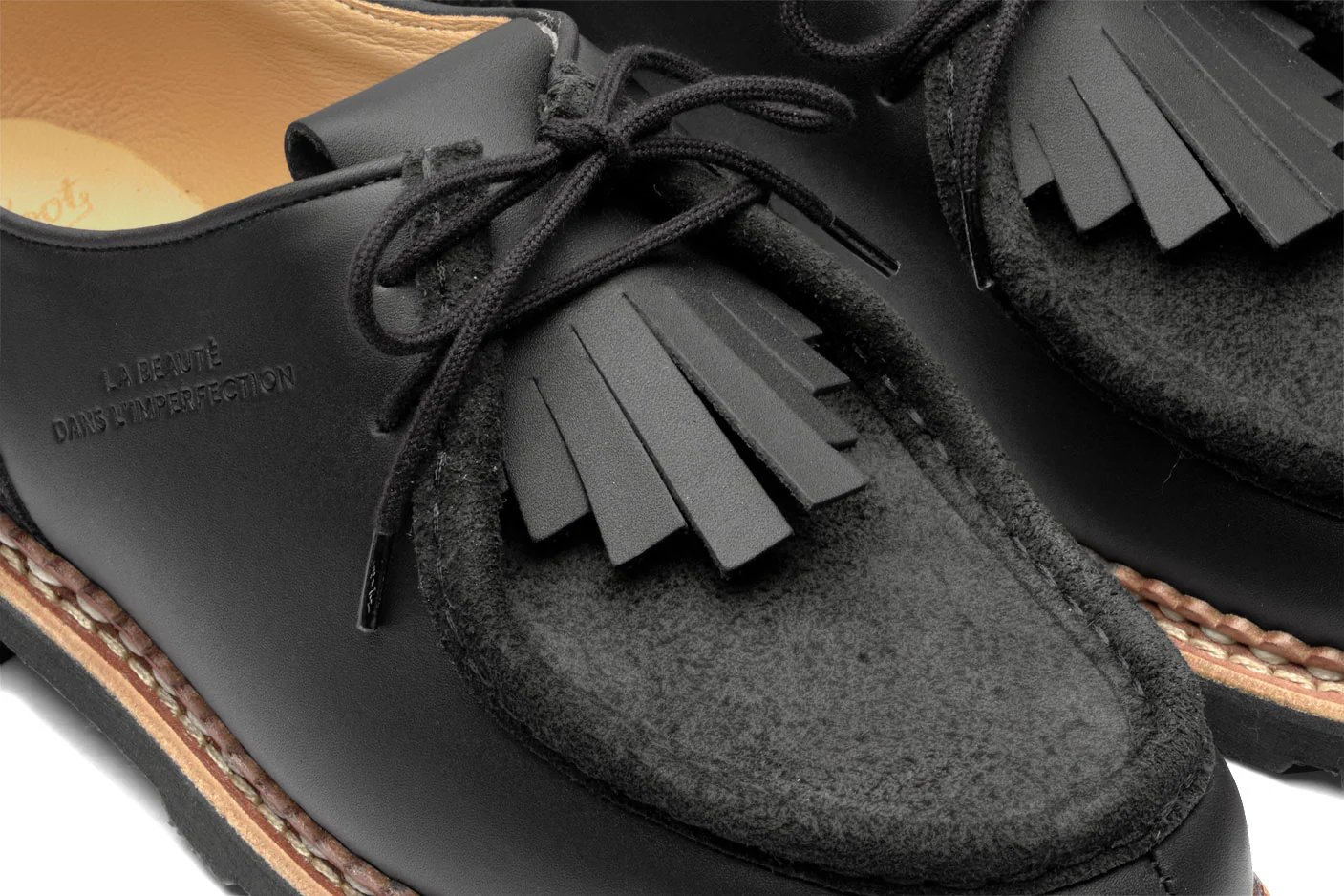 Universal Works x Paraboot UW Michael Marche Noire Lis Vel Noir – Image 7