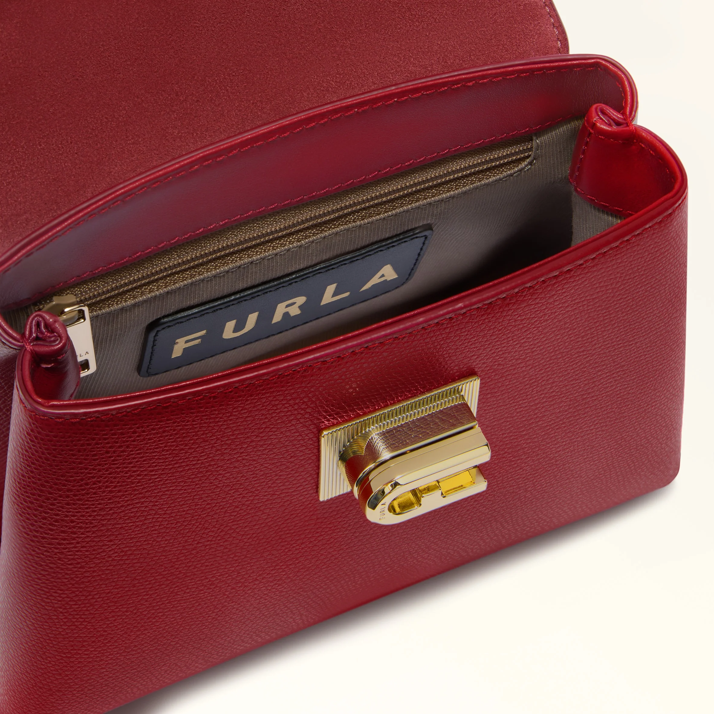 Furla Sacs À Main Mini 1927 Cuir Rouge – Image 5