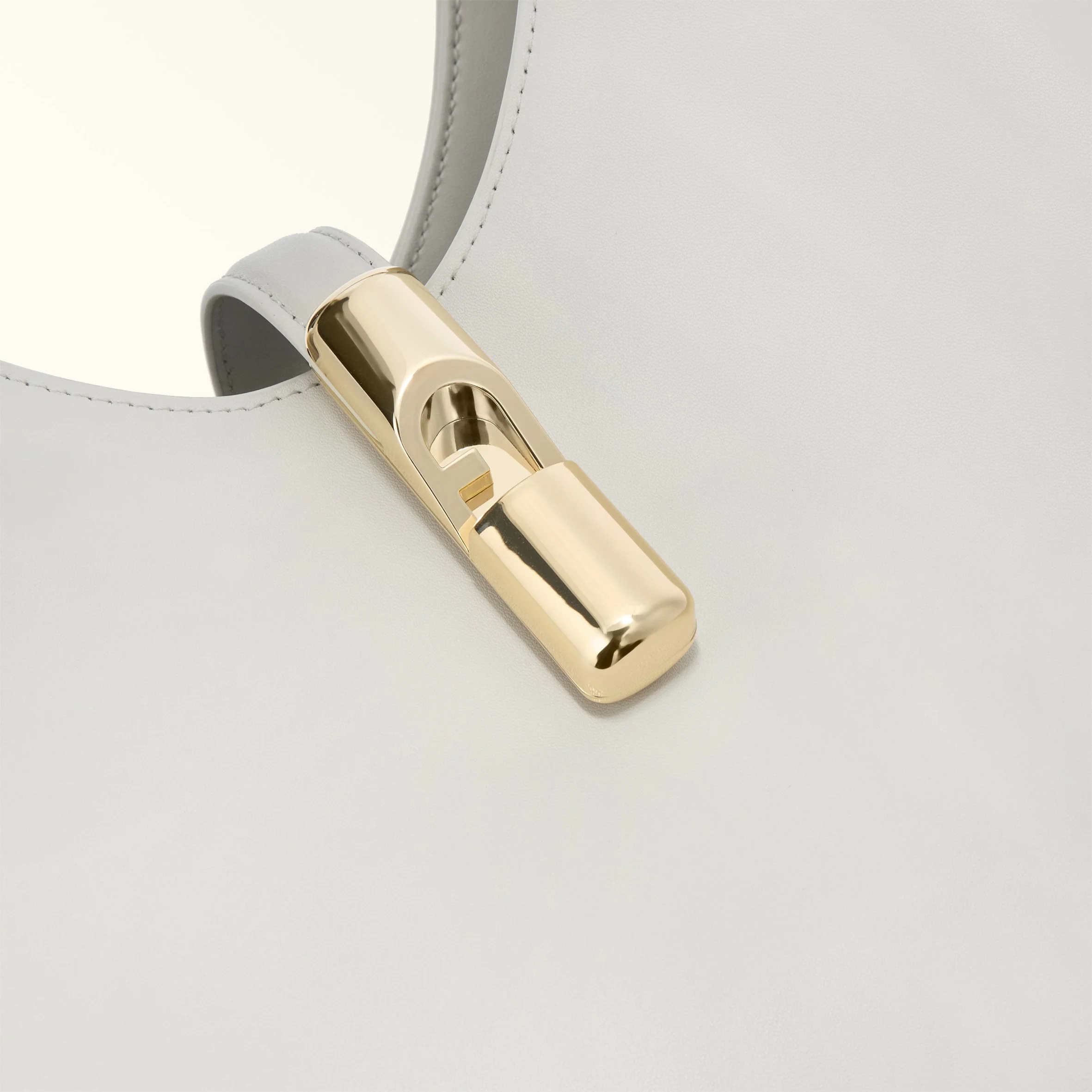 Furla Sac Bandoulière M Goccia Cuir Blanc – Image 6