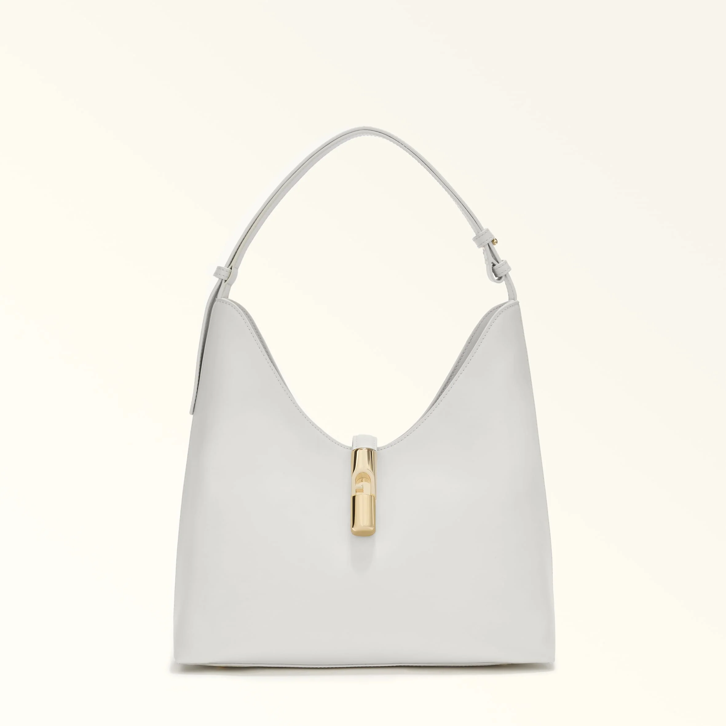 Furla Sac Bandoulière M Goccia Cuir Blanc – Image 2