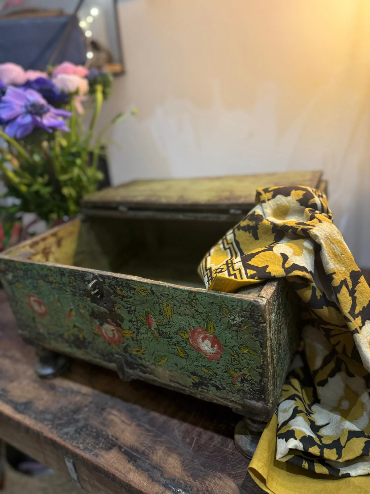 Ancien coffre à bijoux indien – Image 8