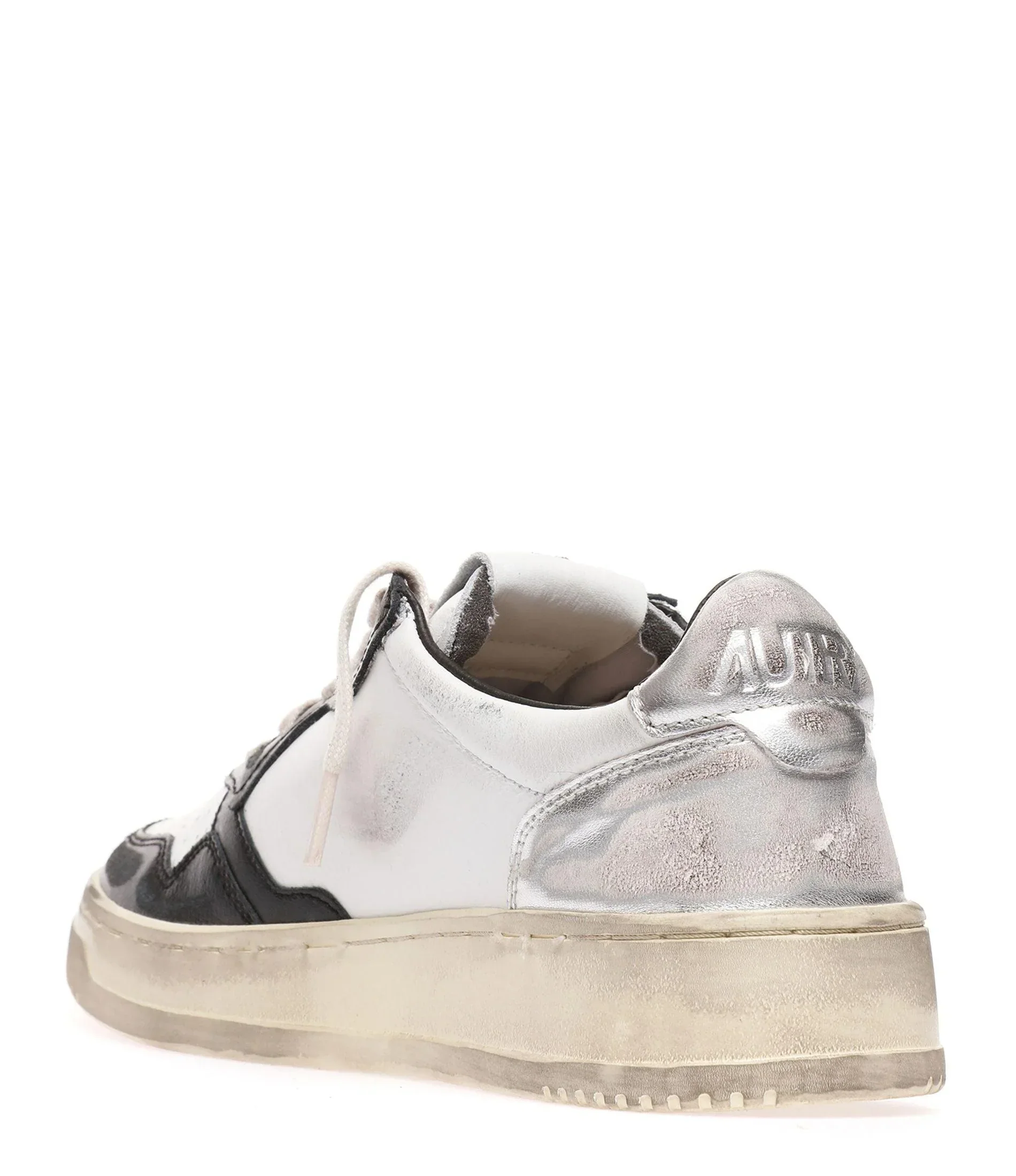 Autry SUPER VINTAGE LOW Blanc Noir et Argent – Image 4