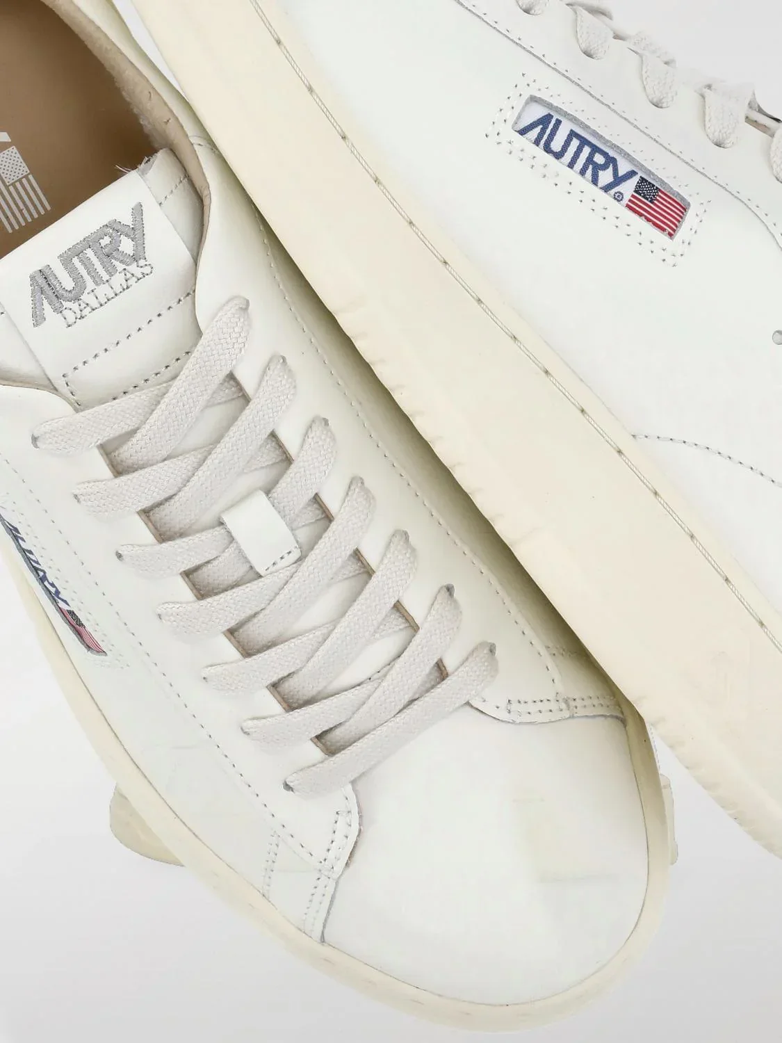 Autry DALLAS LOW Cuir Blanc – Image 4