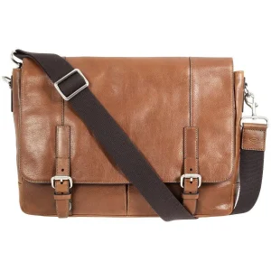 Besace homme cuir de vachette MBG9224222 Cognac