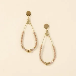 Boucles d'oreilles Bory rose