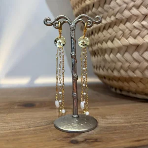 Boucles d'oreilles Desi 2/3 chaînes