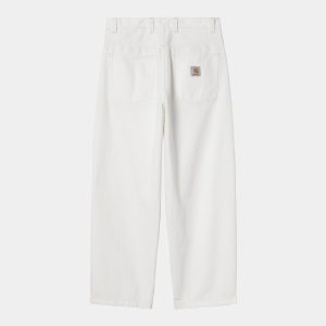 Jean Carhartt Wip BRANDON DENIM PANT White Rinsed
