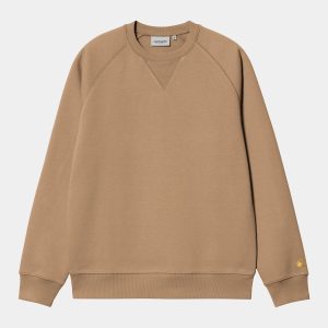 Chemise Carhartt Wip SANTA FE L/S SHIRT Dusty H Brown