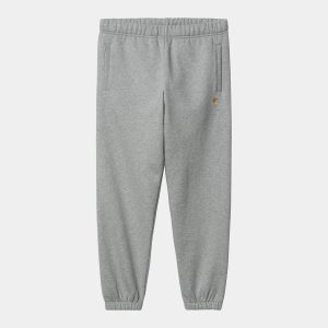 Survetement Carhartt Wip CHASE SWEAT PANT Grey Heather Gold