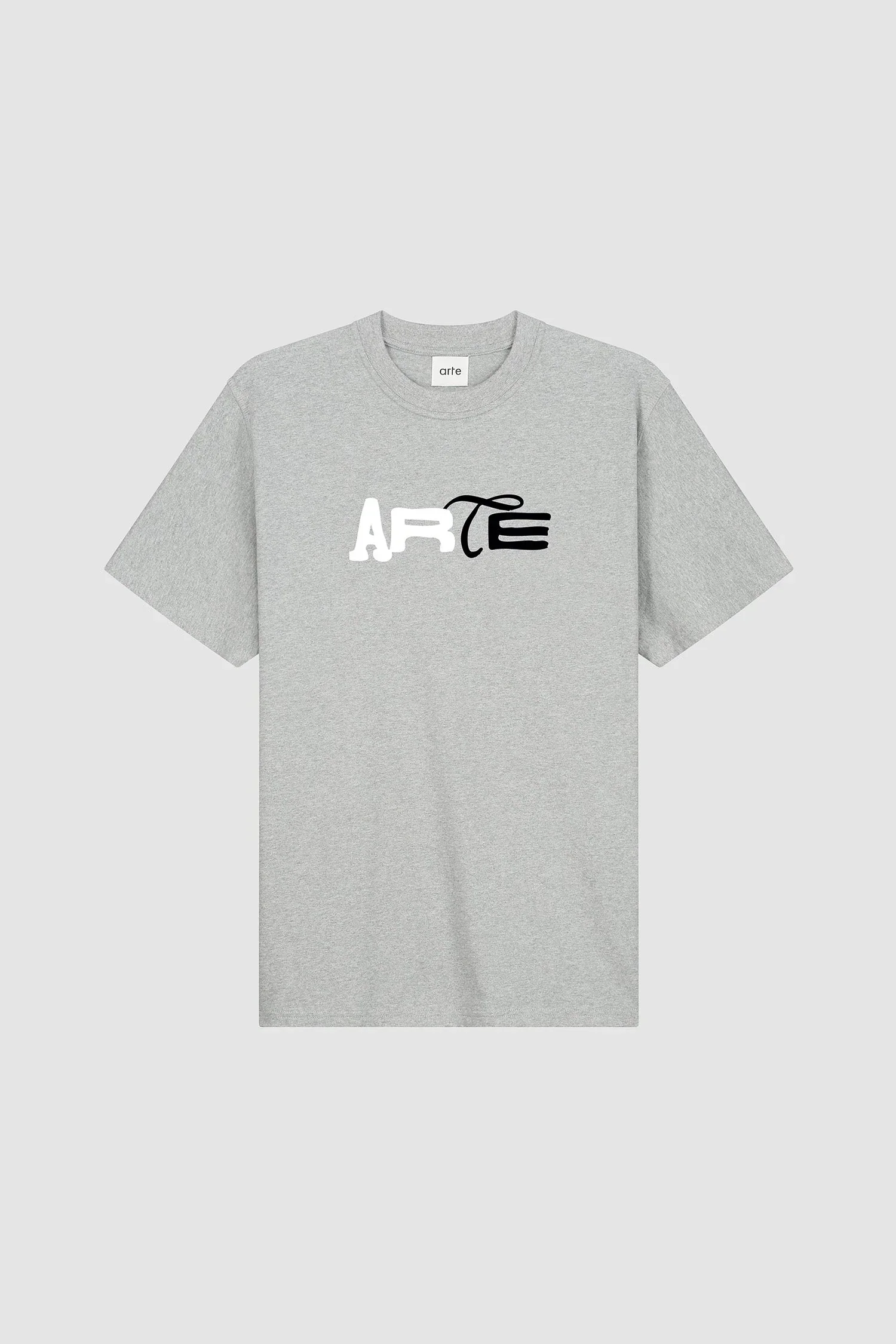 DUO PRINT LOGO S/S TEE Grey – Image 2