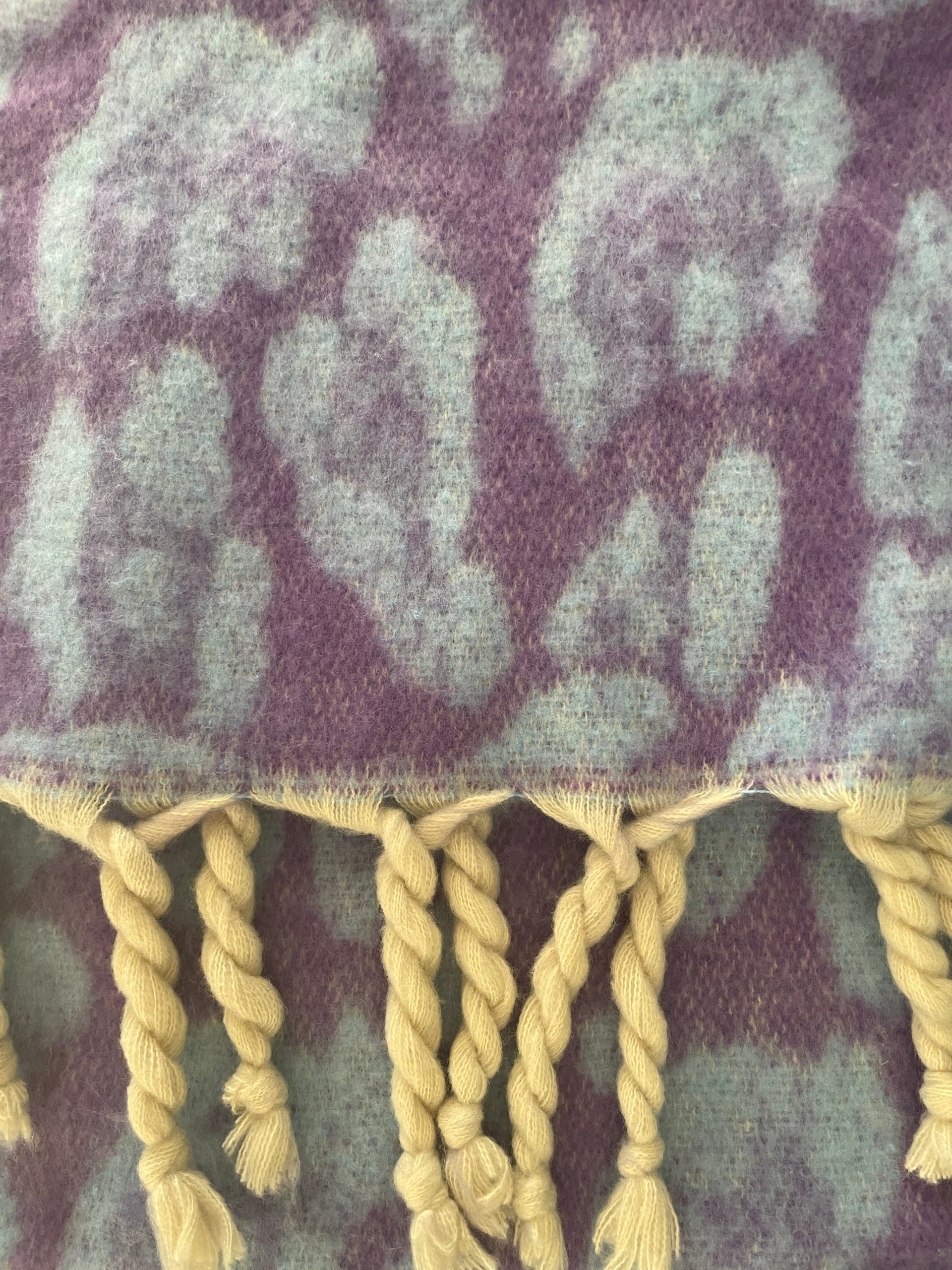 Echarpe en laine et acrylique à motifs léopard – Image 4