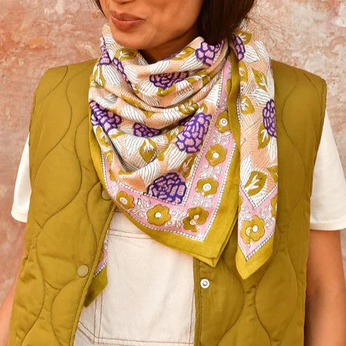 Grand foulard Pénélope Myrtille