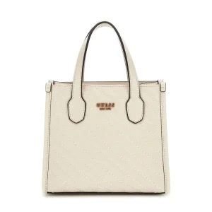 Cabas / Shopping Guess Silvana 2 Comp Tote Bone QV866577