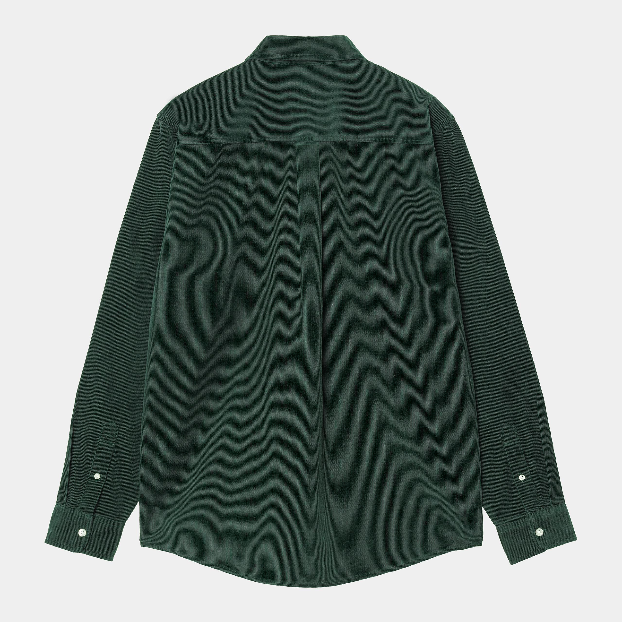 Chemise Carhartt Wip MADISON FINE CORD L/S SHIRT Conifer Wax – Image 3