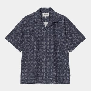 Chemise Carhartt Wip FUROSHIKI S/S SHIRT Blue