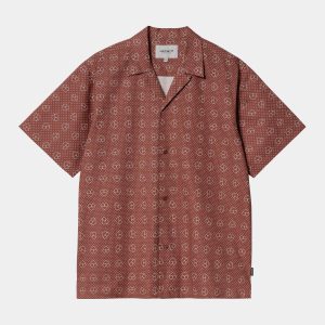 Chemise Carhartt Wip FUROSHIKI S/S SHIRT Henna