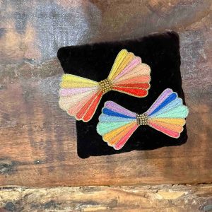 Broche Sérénity bleue ou rose - Nahua