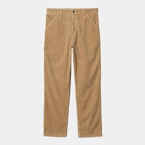 Jean Carhartt Wip SINGLE KNEE PANT CORDUROY Peanut