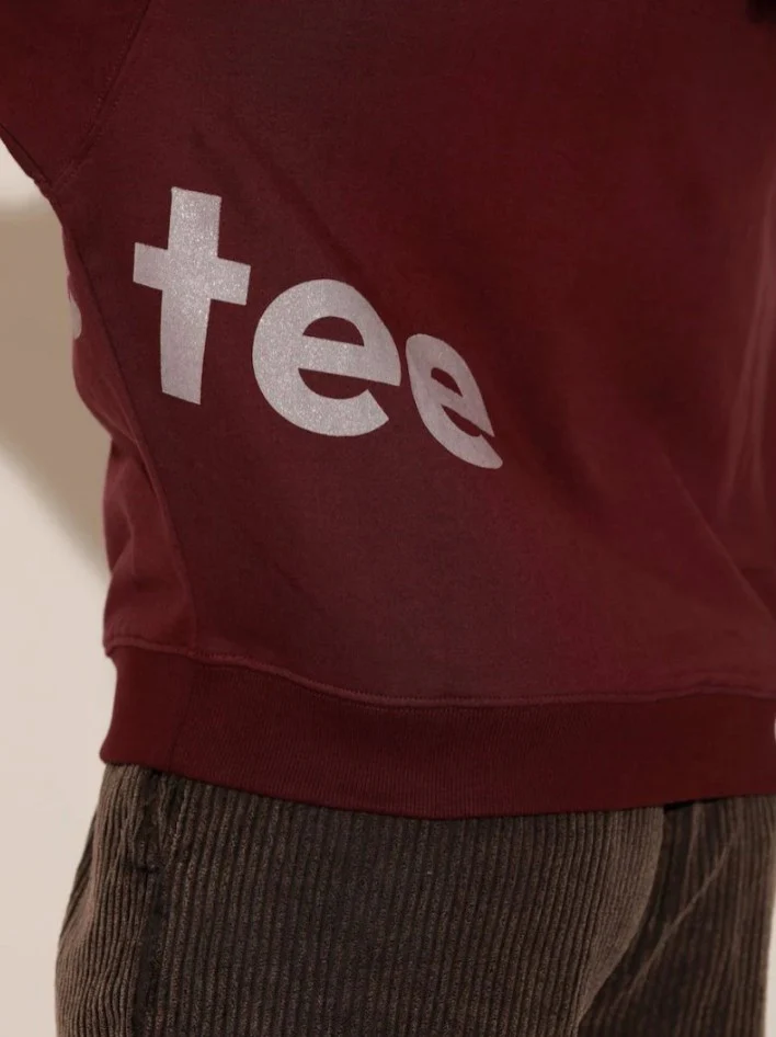 Sweat shirt Joy burgundy – Image 5