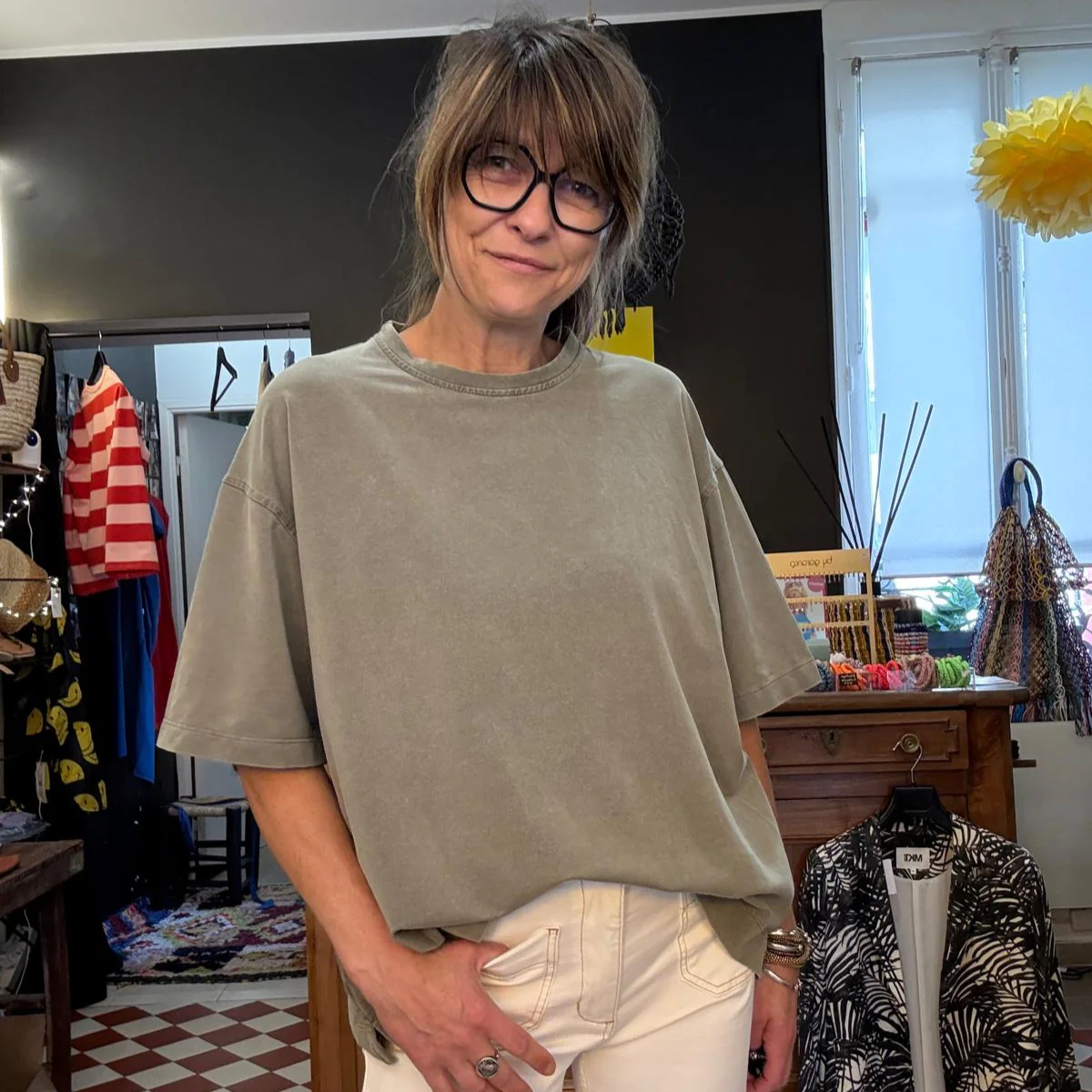 T-shirt Gulia - kaki ou sable – Image 2