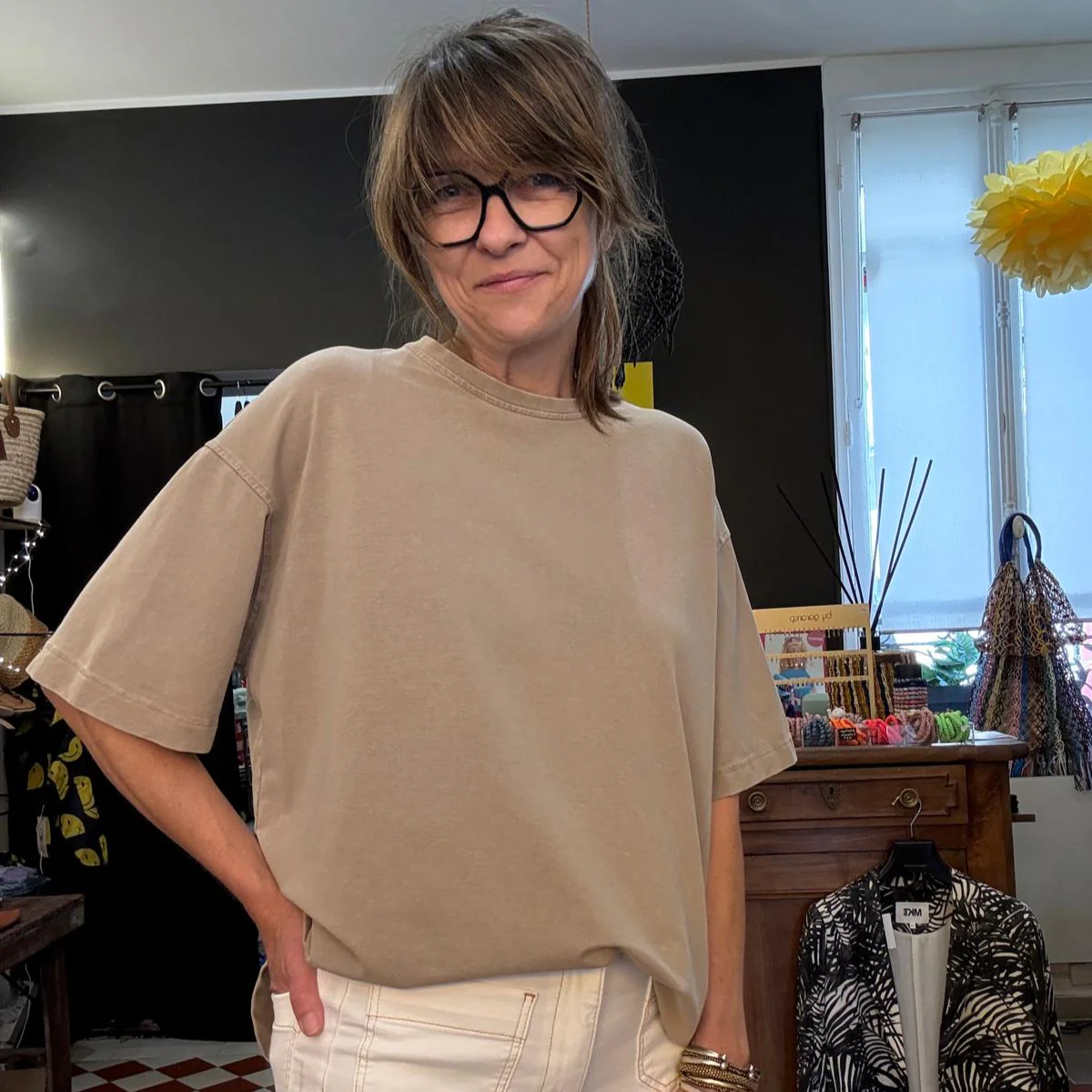 T-shirt Gulia - kaki ou sable – Image 3