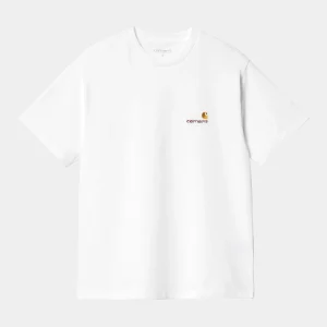 W AMERICAN SCRIPT S/S TEE White