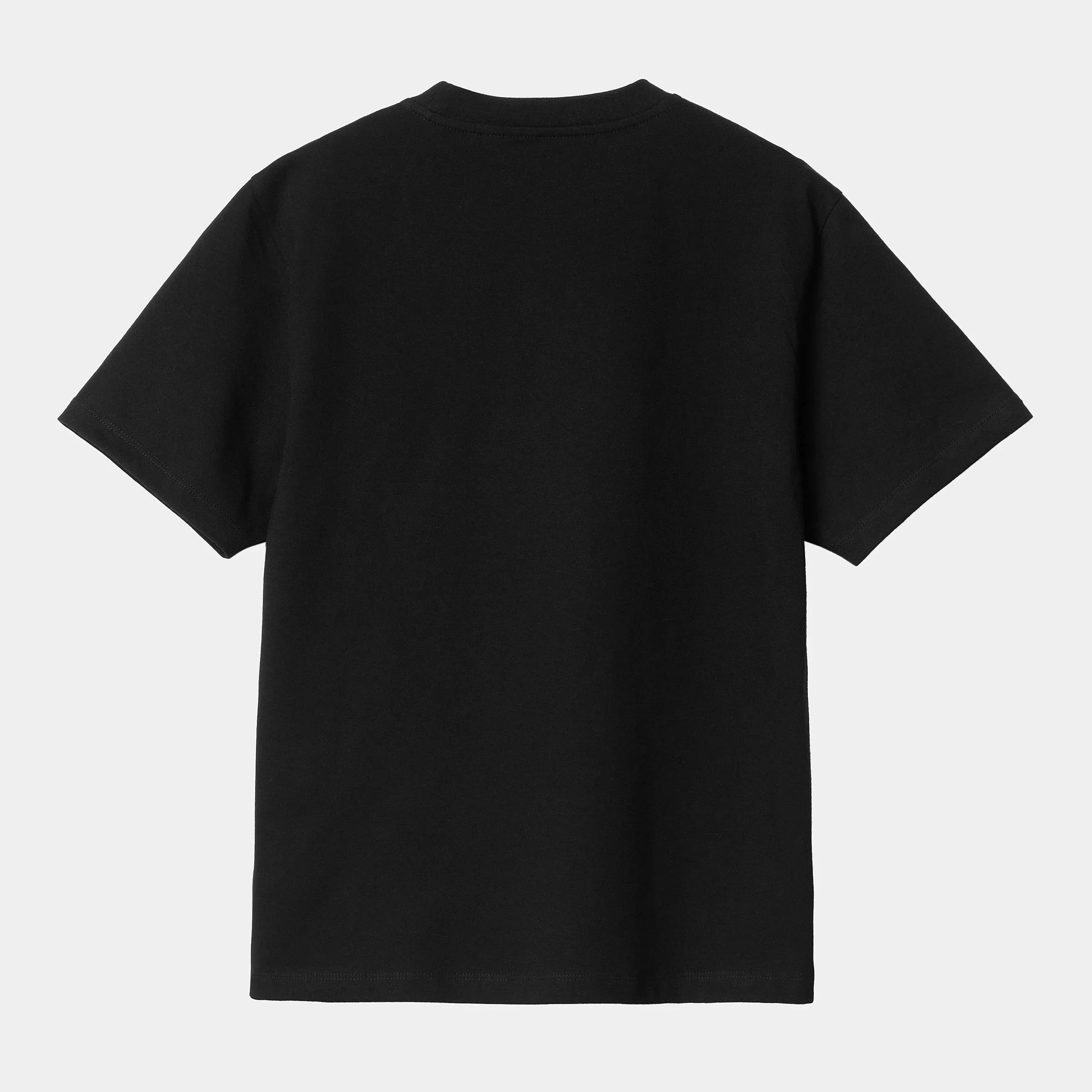 W POCKET S/S TEE Black – Image 3