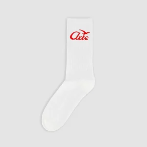 BIRD LOGO SOCKS White