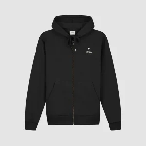 HEART ZIP HOODIE Black